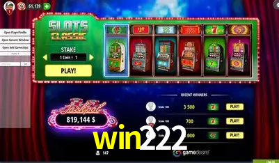 Descubra o Mundo do Cassino Online com win222